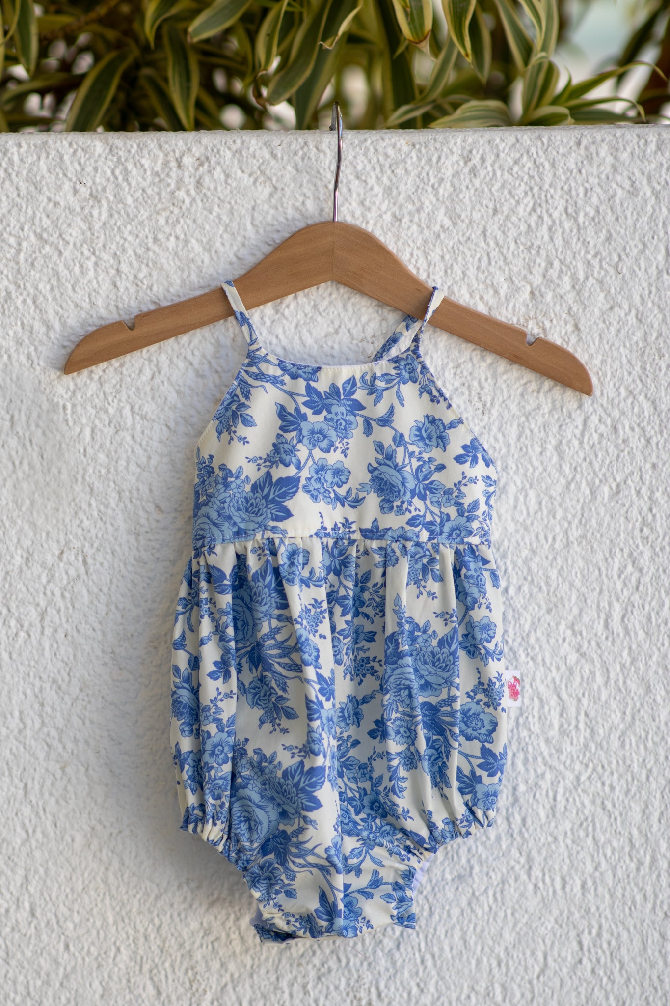 Amsterdam Romper, Blue Vintage Floral