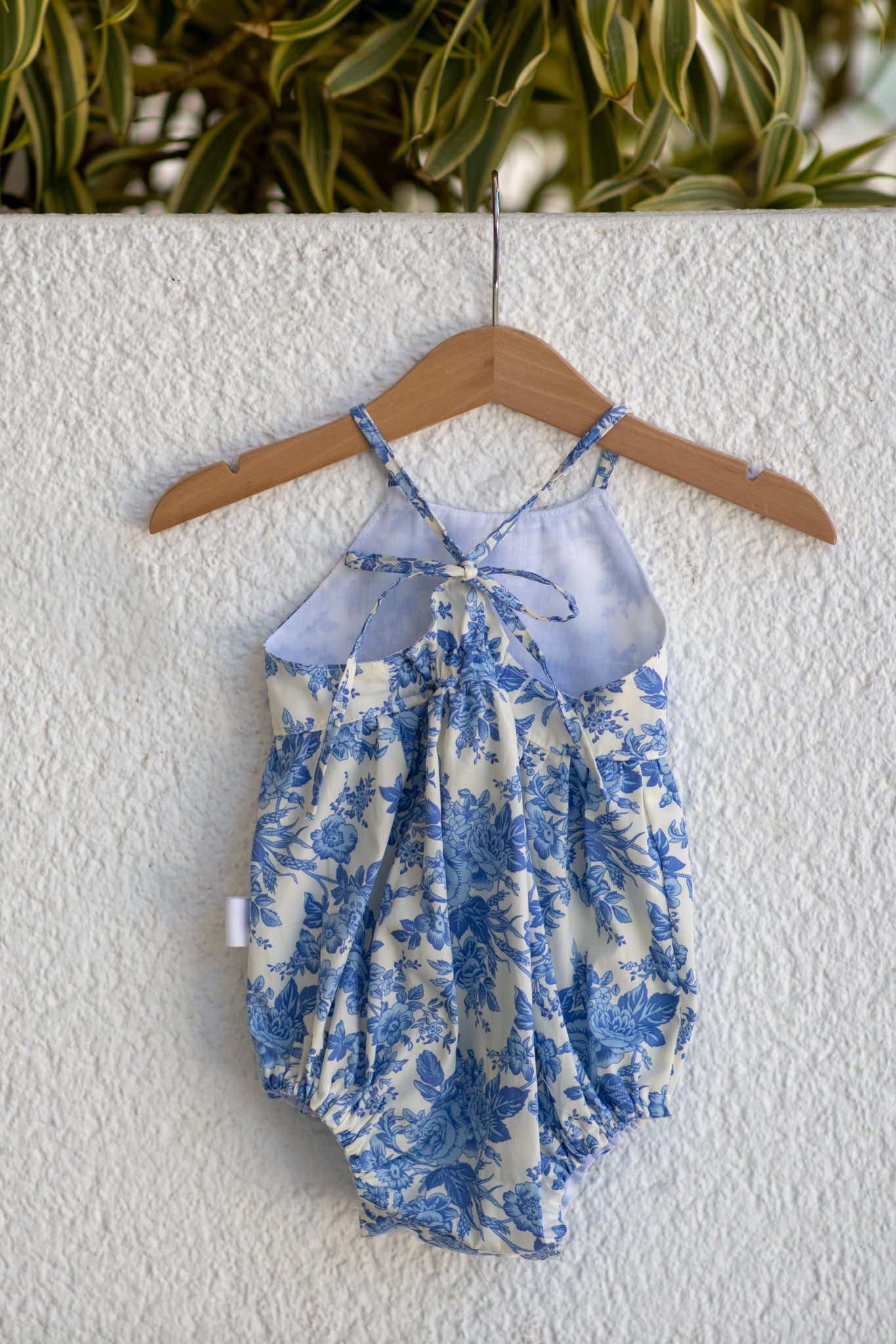 Amsterdam Romper, Blue Vintage Floral