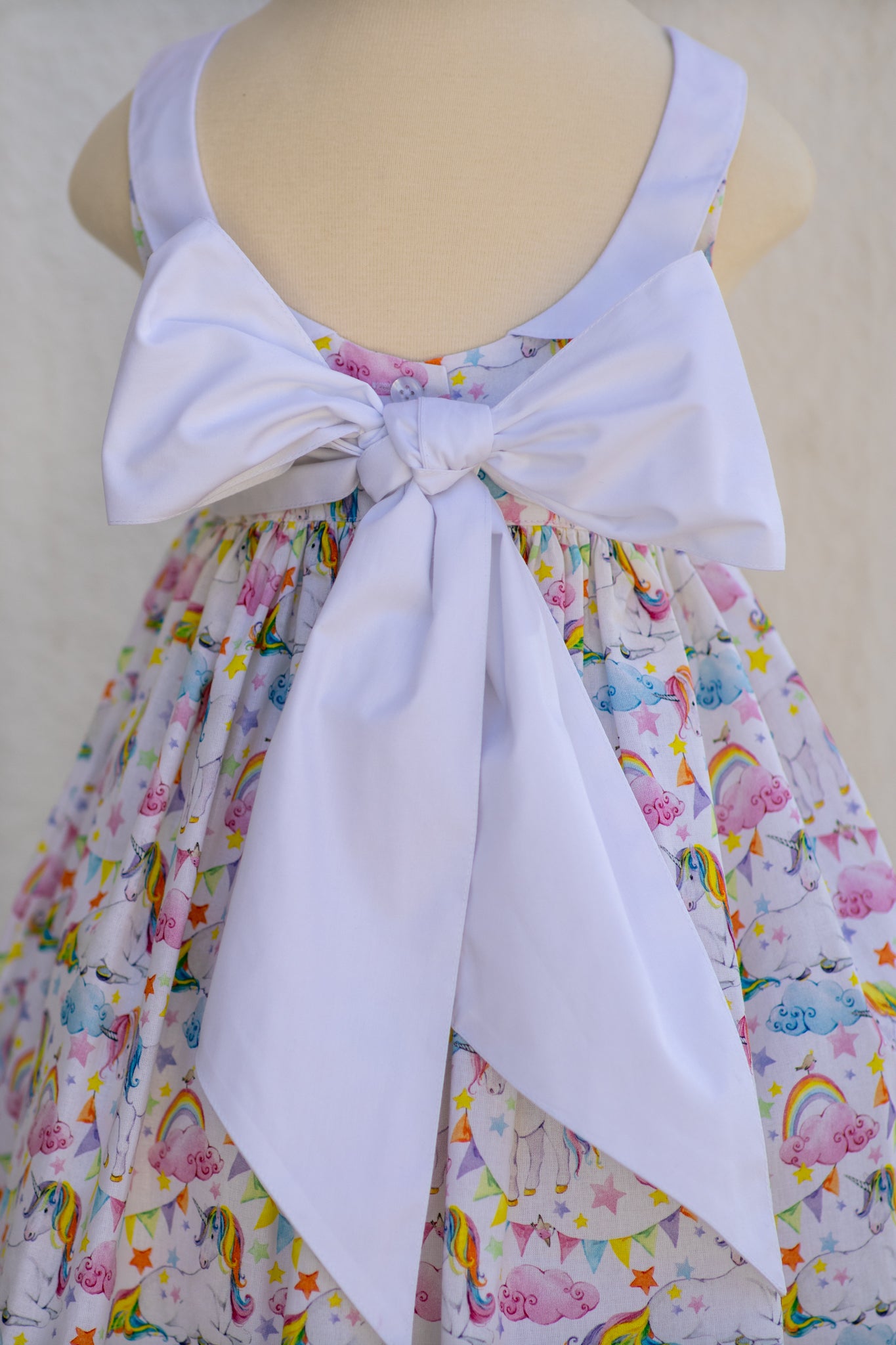 Molly Bow Dress, Magical Unicorns