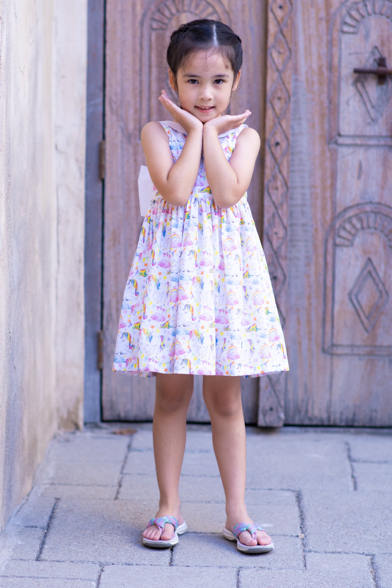 Molly Bow Dress, Magical Unicorns