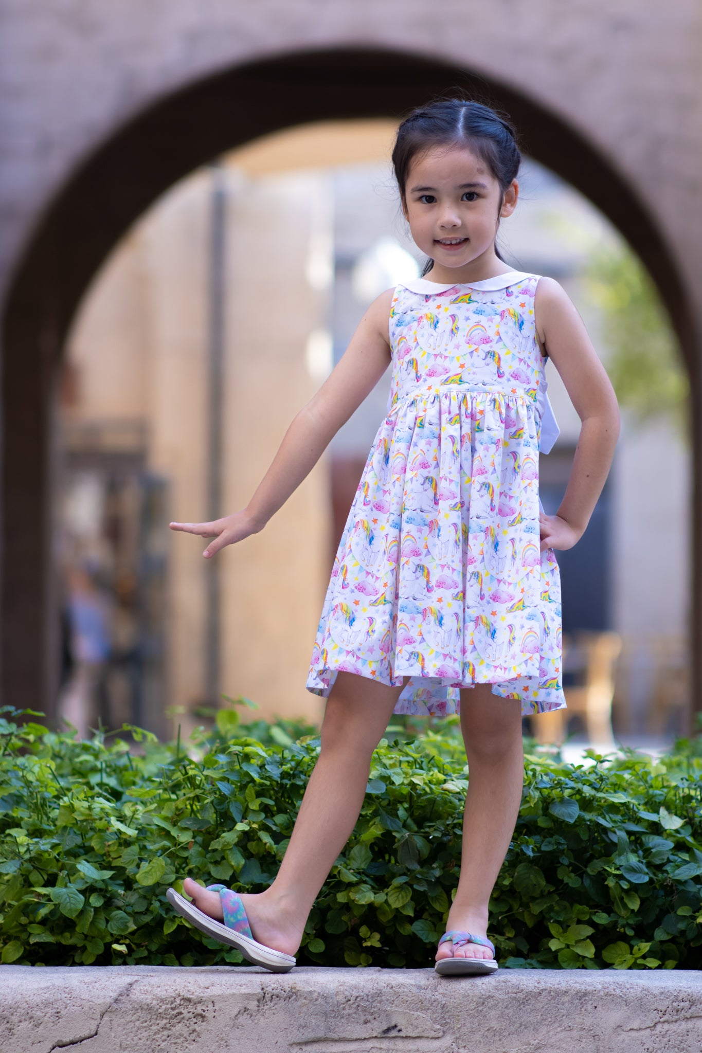 Molly Bow Dress, Magical Unicorns